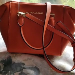 Michael Kors tangerine handbag